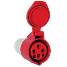 Βιομηχανικό Φις Θηλυκό 16A 4P 400V Κόκκινο IP44